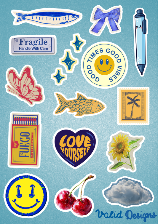 GOOD VIBES STICKER SHEET (A5)