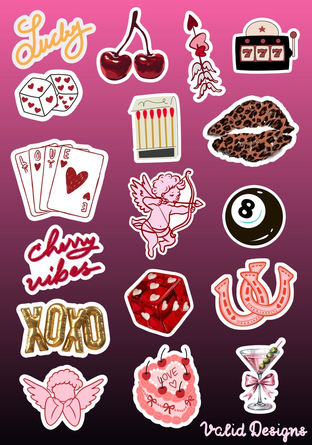 Valentines sticker pack